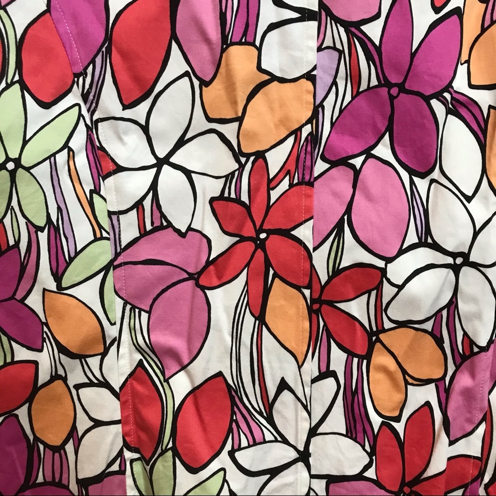 Ann Trinity Floral Zip Up Jacket, EUC, L - Picture 14 of 15